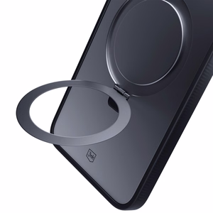 3mk Smoke viedtālruņa apvalks Mag&Stand Apple iPhone 16 plus - caurspīdīgs