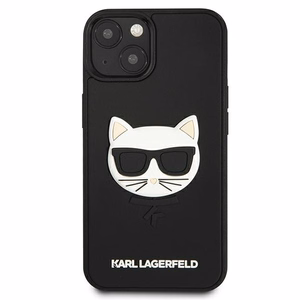 Karl Lagerfeld 3D Rubber Choupette чехол для iPhone 13 mini - Чёрный