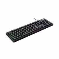 Wozinsky WKG-200 RGB membrānas spēļu tastatūra ar ritināšanas riteni - melna
