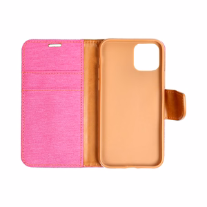 Flip case for Samsung A14 4G / A14 5G Canvas Book pink