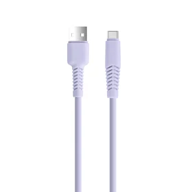 Setty kabelis USB - USB-C 1,5 m 2,1A KSA-C-1.529 ceriņkrāsas
