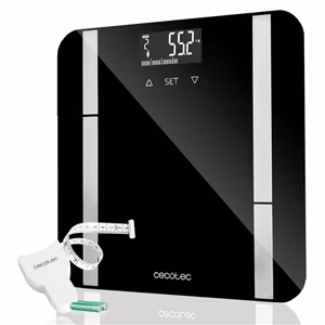 Cecotec Surface Precision 9450 Full Healthy – viedie vannasistabas svari, līdz 180 kg, 100 g precizitāte, melnā krāsā