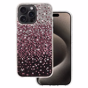 Tel Protect Diamond Case for iPhone 15 Plus burgundy