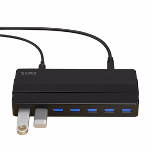 Hub Orico H7928-U3-V1 7x USB-A 3.0 - melns