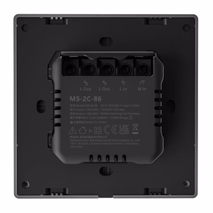 Viedais scēnu sienas slēdzis WiFi Sonoff M5 2C (2 kanāli)