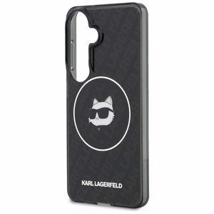Karl Lagerfeld maciņš IML Repeated Choupette MagSafe priekš Samsung Galaxy S26 melns