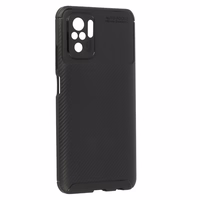 Tel Protect Carbon Elite viedtālruņa apvalks Xiaomi Redmi Note 10/Note 10S/Poco M5S melns