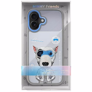 Nimmy Cool&Cute 2.0 nag viedtālruņa apvalks iPhone 17 - pelēks