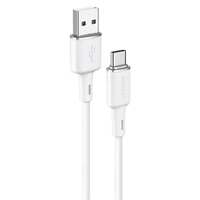 Acefast USB kabelis - USB Type C 1.2m, 3A balts (C2-04 balts)