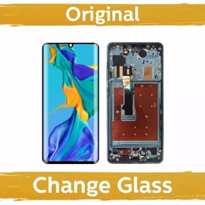 LCD displejs saderīgs ar Huawei P30 Pro ar jaunu rāmi / melns / (Atjaunots: China)