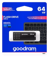 Goodram zibatmiņa 64GB USB 3.0 UME3 melns