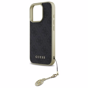 Guess 4G Charms Kolekcijas viedtālruņa apvalks iPhone 16 Pro Max - melns