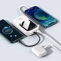 Baseus portatīvais lādētājs 20000mAh Qpow Pro - USB + Type C - PD 20W ar Lightning kabeli (PPQD060202) balta