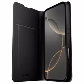 SBS Wallet Smooth maciņš Apple iPhone 16 Plus melns