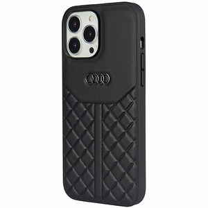 Audi натуральная кожа iPhone 13 Pro / 13 6.1" чёрный/чёрный хардкейс AU-TPUPCIP13P-Q8/D1-BK