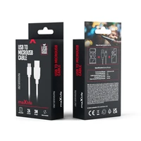 Maxlife kabelis USB - microUSB 3,0 m 2A balts