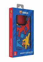 FC Barcelona case iPhone 15 Pro Max Magnētiskais maciņš MagSafe OCFCBMCIP15PMSP SP