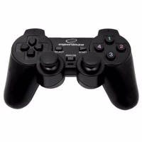 Esperanza EG106 Gaming Controller Joystick PC,Playstation 2,Playstation 3 Analogue / Digital USB 2.0 melns