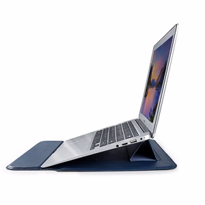 Devia portatīvā datora soma / MacBook statīva soma ultra-plāna 13,3'' ūdensnoturīga PU ādas zila