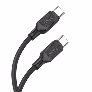 Cable USB C to USB C Hoco 3A 60W 1m X90 black