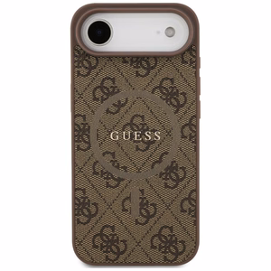 GUESS viedtālruņa apvalks IPHONE 17 Air, saderīgs ar MagSafe GUHMP17MG4GFRW (PU 4G Ring Classic Logo) brūns