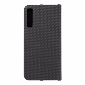 LUNA Book Carbon viedtālruņa apvalks SAMSUNG A7 2018 melns