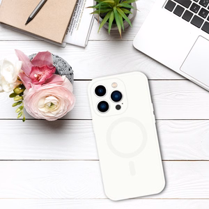 TEL PROTECT MagSilicone Viedtālruņa apvalks Iphone 13 - balts