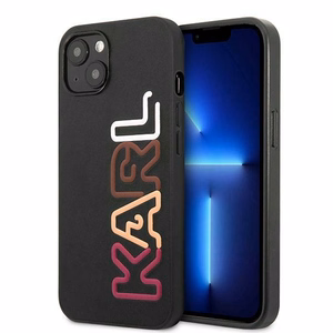 Karl Lagerfeld KLHCP13SPCOBK iPhone 13 mini 5,4 "melns cietais apvalks Multipink Brand