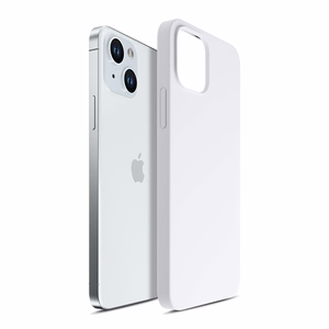 3mk Hardy Silikona Magnētiskais apvalks iPhone 15 - balta un sudraba