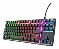 Trust GXT 833 Thado TKL keyboard Gaming USB QWERTY US English melns