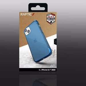 Raptic X-Doria Air viedtālruņa apvalks iPhone 14 bruņots zils