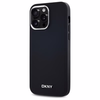 DKNY Vienkāršs logotips Magnētiskais viedtālruņa apvalks iPhone 14 Pro Max - melns