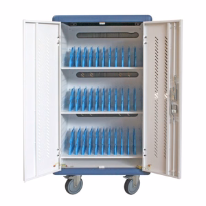 Techly Ventilated uzlādes Station Trolley 30 Notebook vai Smartphone melns/pelēks