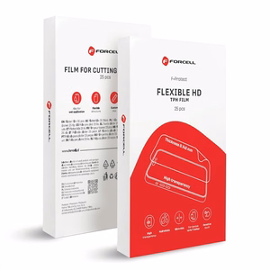 Plēve griešanas iekārtai Forcell F-Protect Flexible HD 196 x 125 mm 25 gab. caurspīdīga