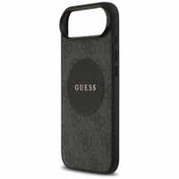 Guess 4G Circle Classic Logo Magnētiskais viedtālruņa apvalks iPhone Air - melna