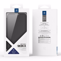 Dux Ducis Skin X Pro viedtālruņa apvalks Samsung Galaxy S25 ar MagSafe un maku - melns