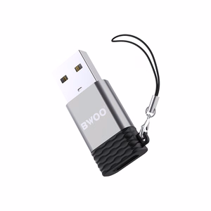 BWOO адаптер USB-C - USB серый OTG BZ-38