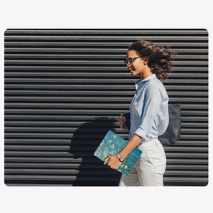 TechProtect SmartCase macins priekš Samsung Galaxy Tab A9+ / A11+ Plus 11.0 X210 / X215 / X216 / X230 / X235 / X236 - Zils un balts