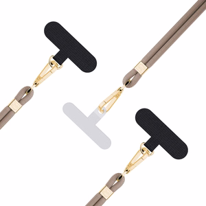 3mk EasyClip Elite tālruņa aukliņa, Taupe (zelta krāsas furnitūra)