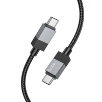 Kabelis USB C uz USB C Hoco 3A 60W 1 m X110 melns