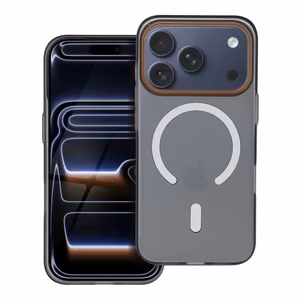 Case for iPhone 17 Pro Max Go Orange compatible with MagSafe black