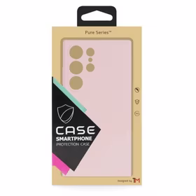 Phone Case "TM Pure Silicone" for Samsung S918 S23 Ultra / Pink Sand / (Blister)