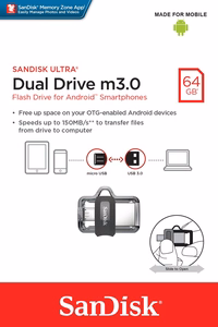 SanDisk pendrive 64GB USB 3.0 / USB 2.0 dual drive 150 MB/s