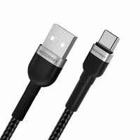 Wozinsky WNBAC2 USB-A / USB-C kabelis 2.4A 2m - melns