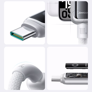 Joyroom S-A55 StarFlight kabelis 100W USB-C - USB-C 1.2m - melns