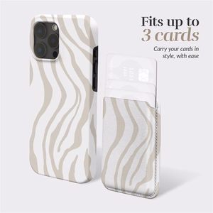 MIO Sandy Zebra Magsafe Case Compatible Card Holder