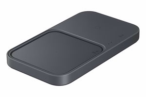 Samsung Duo EP-P5400TBEGEU 15W indukcijas lādētājs ar tīkla lādētāju un barošanas kabeli - melns