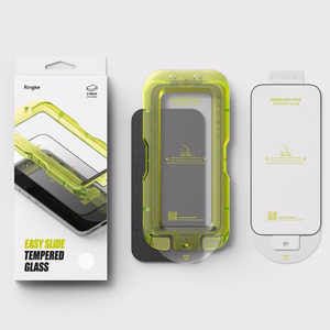 Ringke Easy Slide закалённое стекло 2 шт. для iPhone 17 Pro Max - чёрный