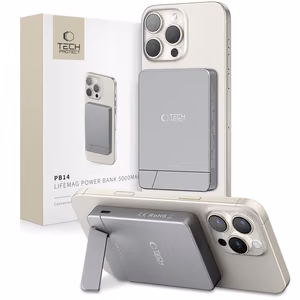 Внешний аккумулятор Tech-Protect PB14 LifeMag MagSafe 5000 mAh - серый