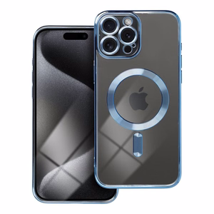 Case for iPhone 15 PRO MAX Electro Mag Cover compatible with MagSafe blue
